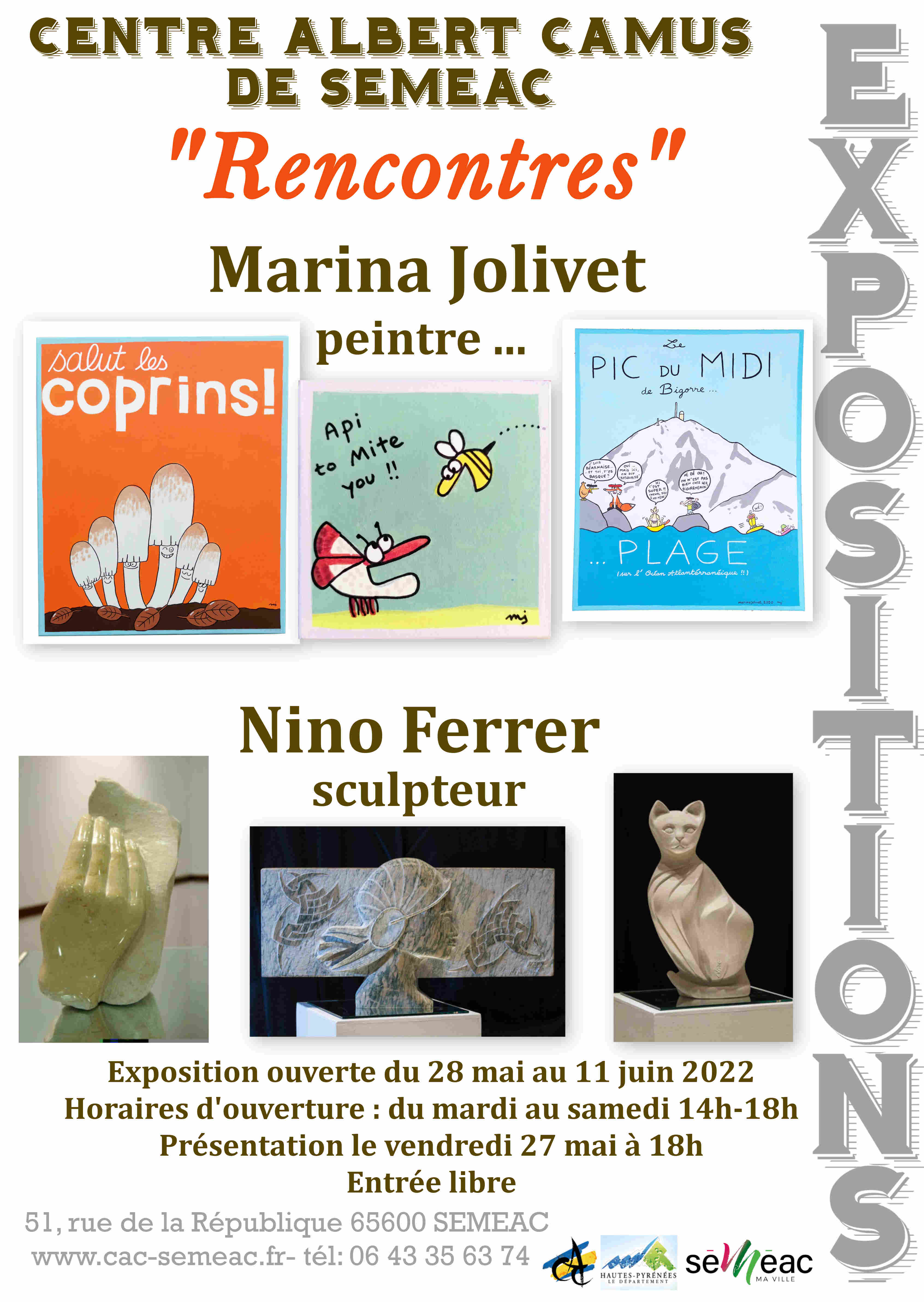 Exposition Marina Jolivet et Fernand Ferrer « Rencontre »